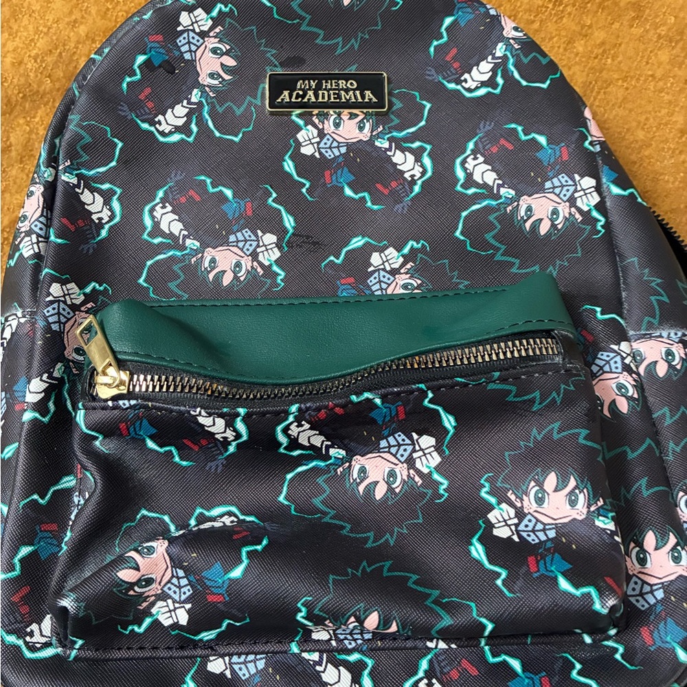 Black and Green Backpack